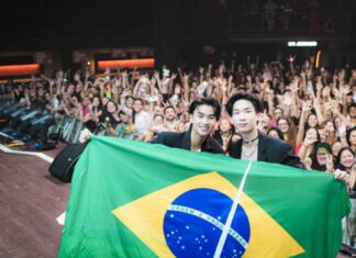 “นิวเยียร์-เจ๋อ” อวดเสน่ห์ตกแฟนคลับชาวบราซิลกรี๊ดสนั่น