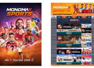 เปิดเกมรุกครั้งใหญ่ “MONOMAX” ลุยฟรีทีวี “MONOMAX SPORTS”